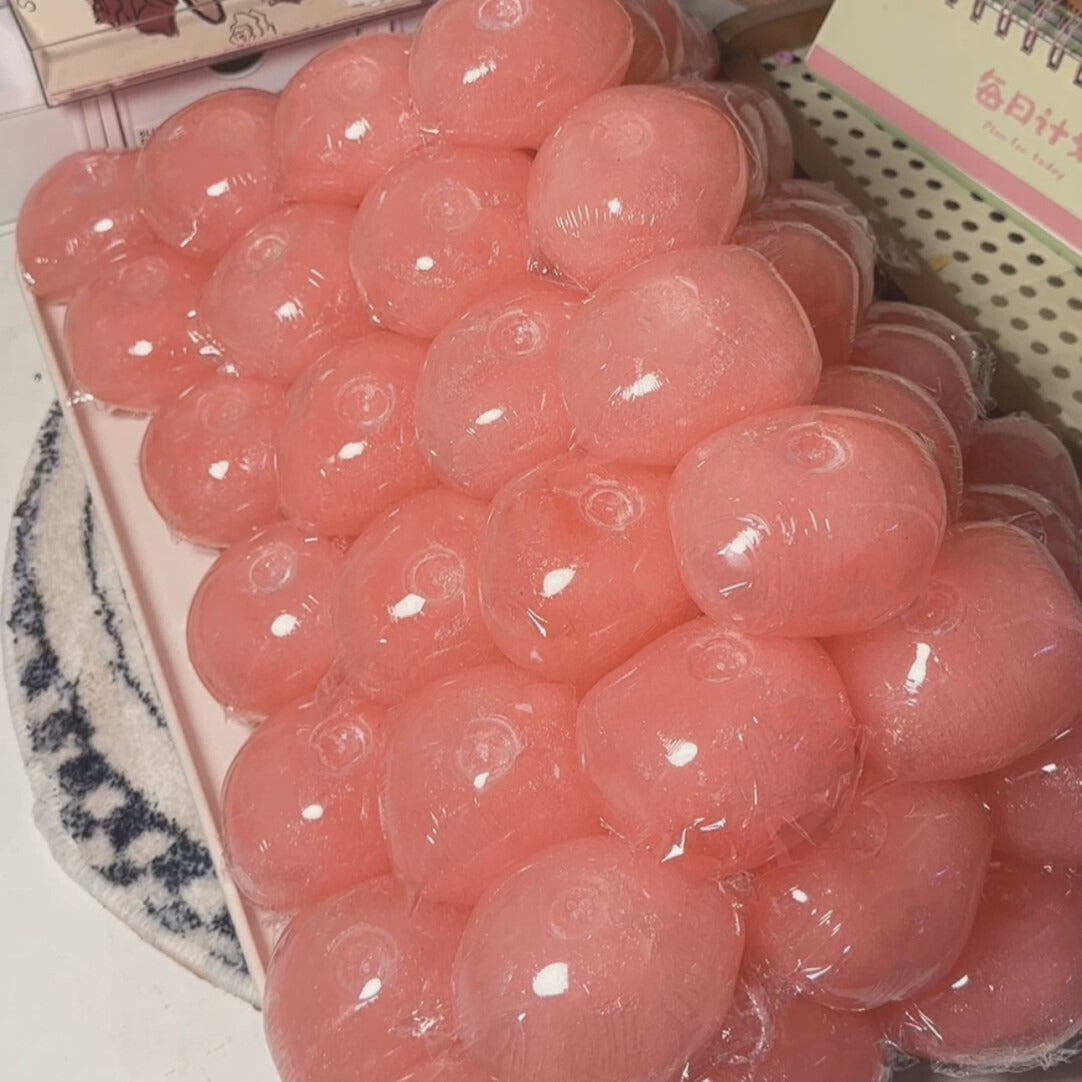PEACH ICE SLUSH HANDMADE SQUISHY BALL