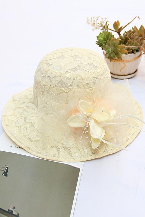 LACE FLOWER HAT