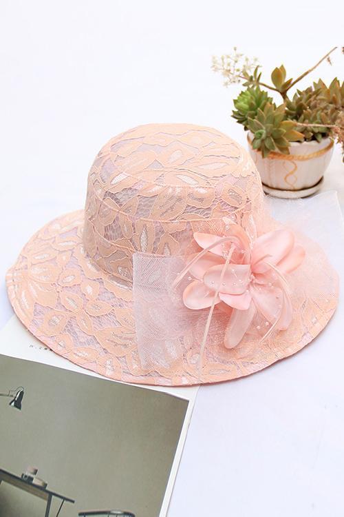 LACE FLOWER HAT