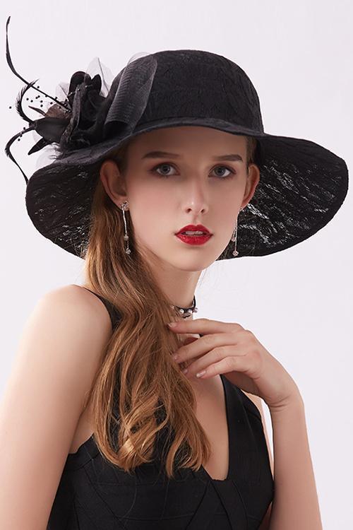 LACE FLOWER HAT