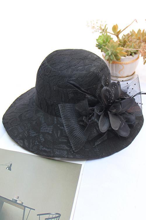 LACE FLOWER HAT