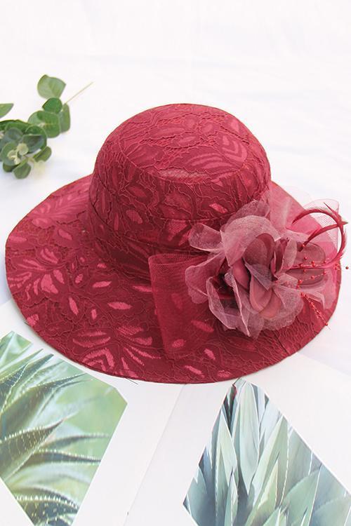 LACE FLOWER HAT