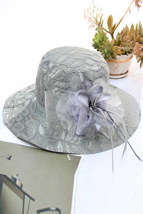 LACE FLOWER HAT
