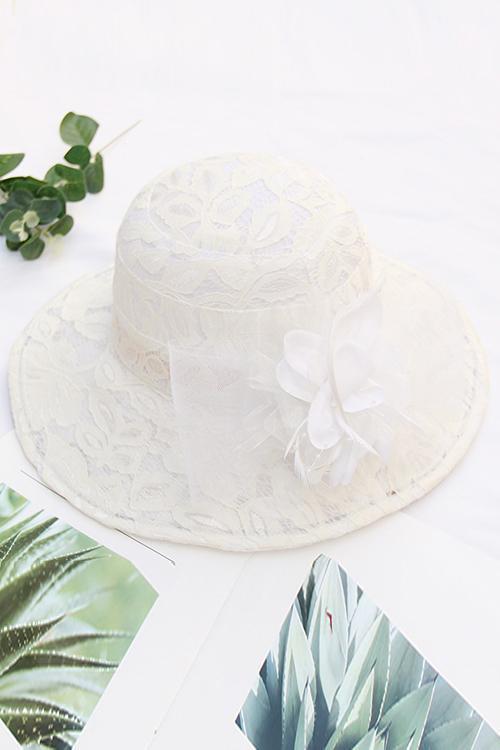 LACE FLOWER HAT