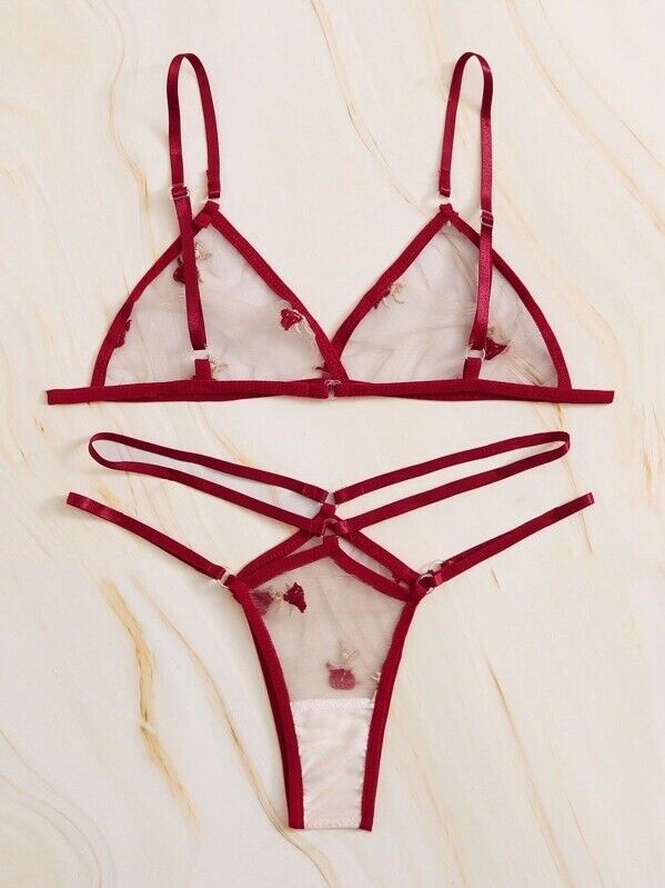 THREE POINT TULLE THONG NIGHTDRESS