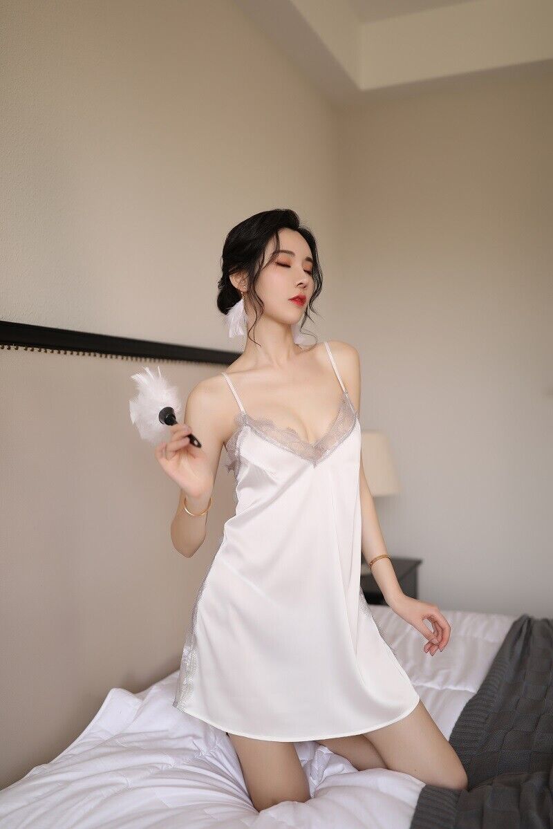 BACKLESS SUSPENDER LACE NIGHTDRESS SET