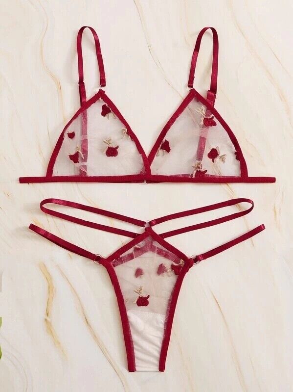 THREE POINT TULLE THONG NIGHTDRESS