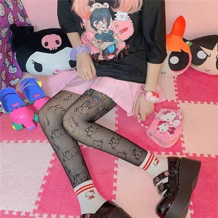 LOLITA KATIE LOLITA KITTY CAT JK PANTS FISHING NET SILK STOCKINGS