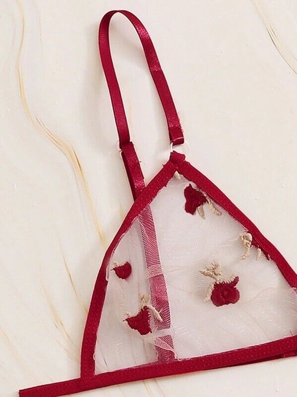 THREE POINT TULLE THONG NIGHTDRESS