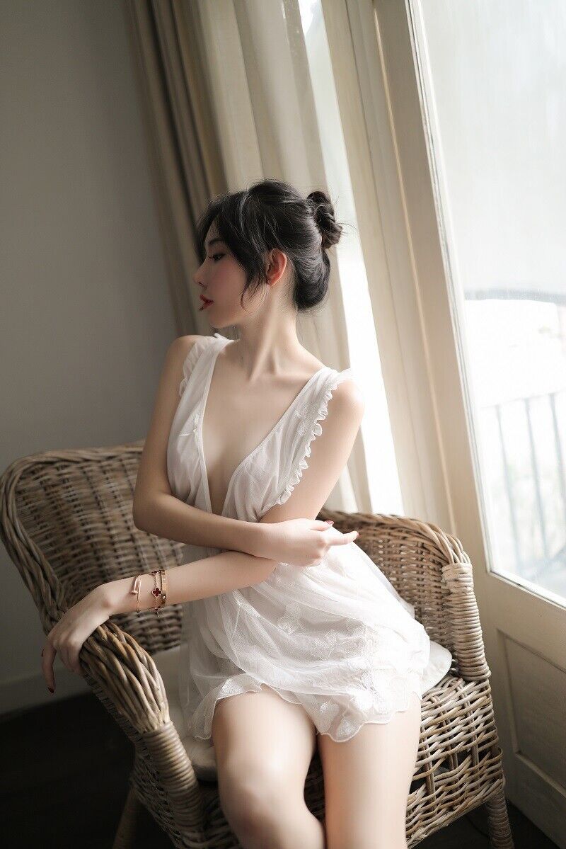 LACE BUTTERFLY EMBROIDERED FLOWER FEMALE NIGHTDRESS