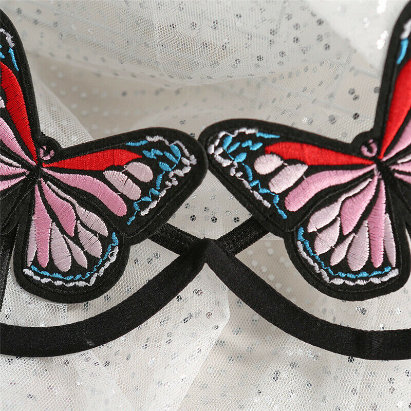 FASHION HOLLOWED OUT BUTTERFLY SPLIT BIKINI TWO-PIECE NIGHTDRESS