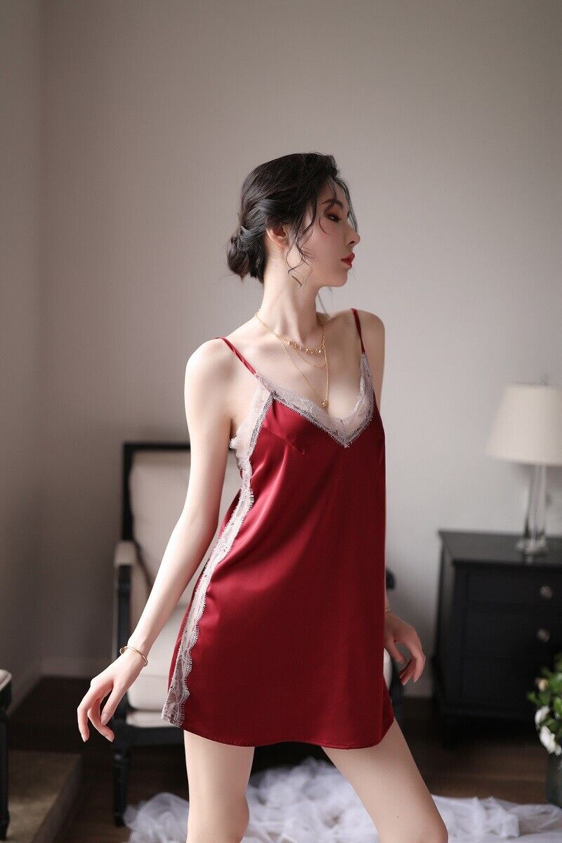 BACKLESS SUSPENDER LACE NIGHTDRESS SET