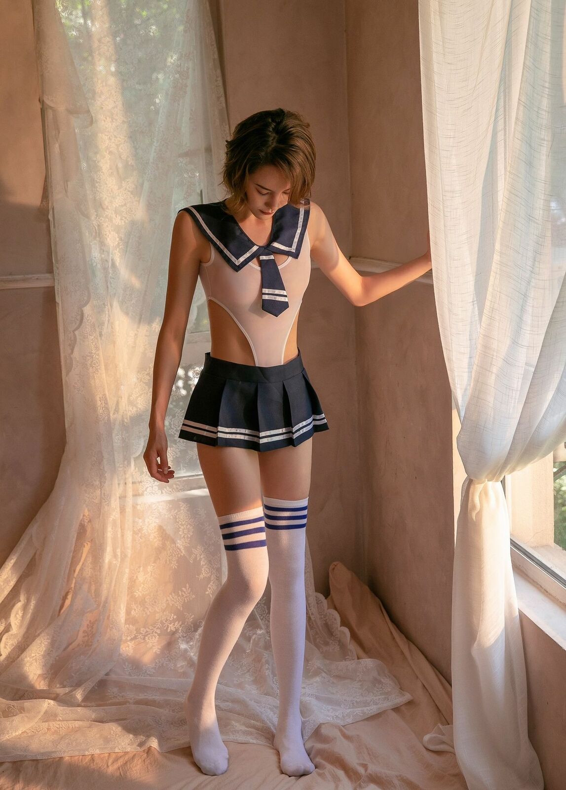 LACE UNDERWEAR STUDENT NIGHTDRESS SUIT