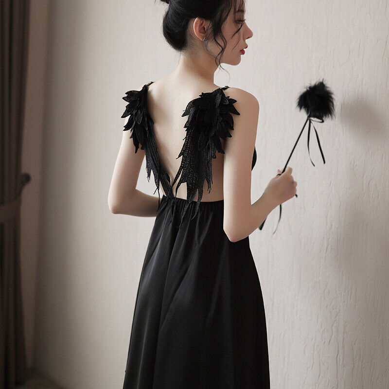 FASHION WING SLING FASHION NIGHTDRESS TEMPTATIONBACKLESS NIGHTDRESS