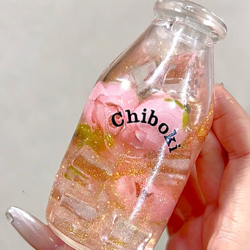 ROSE FLOWER TEA BOTTLE SQUISHY BALL