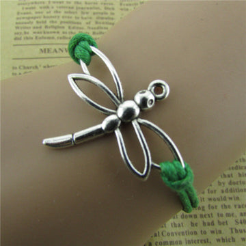 RETRO DRAGONFLY MULTICOLOR WAX ROPE BRACELET