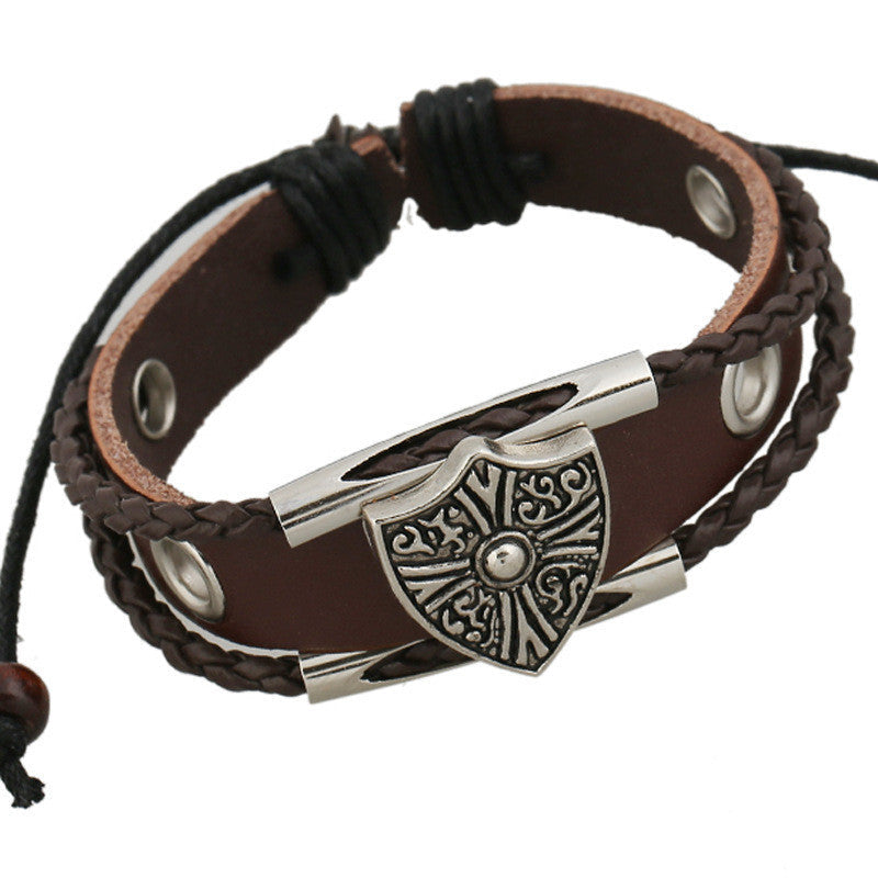 SHIELD WOVEN MULTILAYER BRACELET