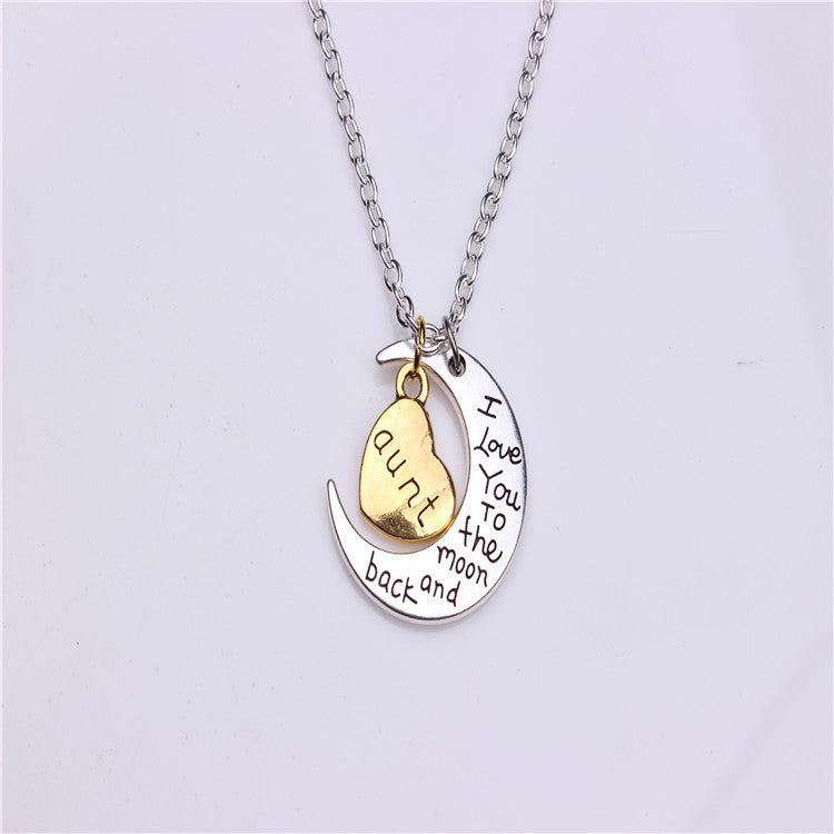 Valentine's Day Gift Moon Sun Necklace