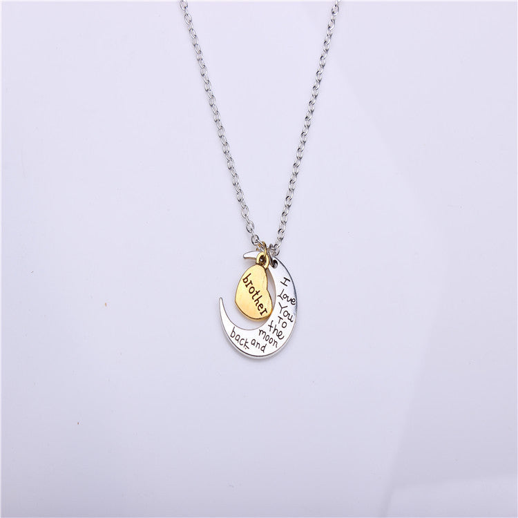 VALENTINE'S DAY GIFT MOON SUN NECKLACE