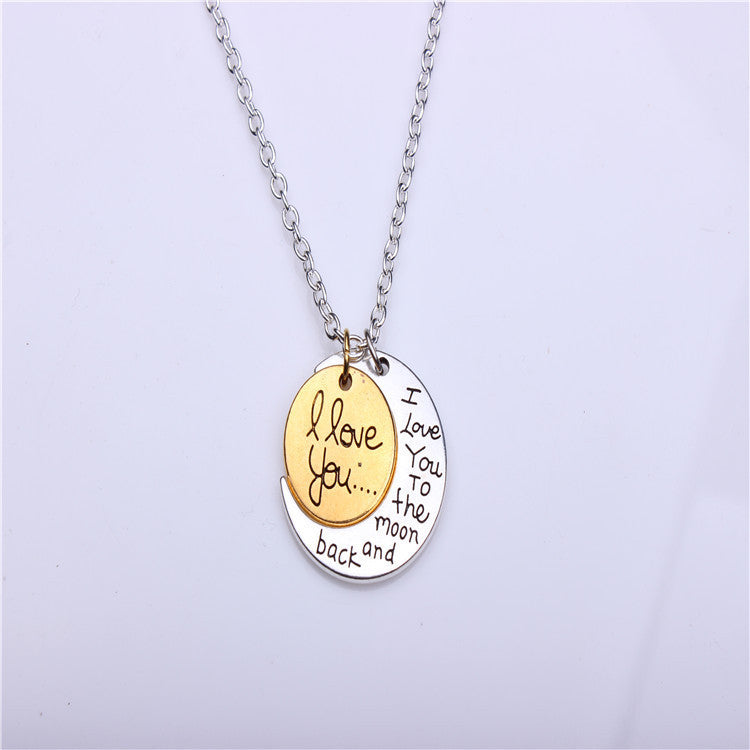 Valentine's Day Gift Moon Sun Necklace