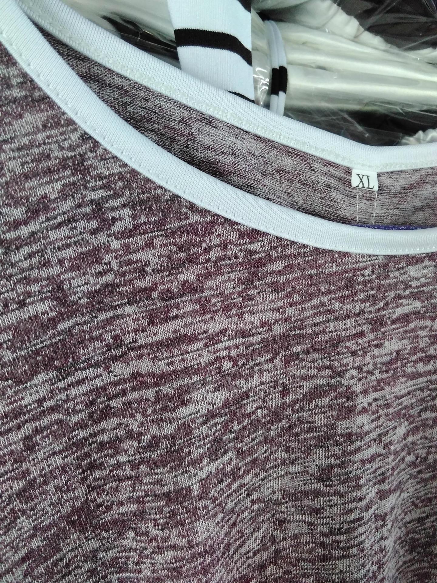 Scoop Long Sleeves Casual Striped Loose T-shirt