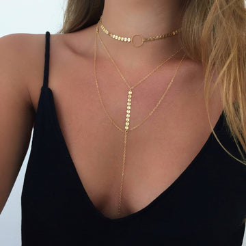 FASHION LASSO Y GOLD NECKLACE