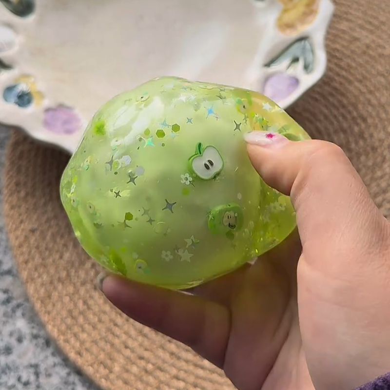 GREEN CRISPY SHELL HANDMADE SQUISHY BALL