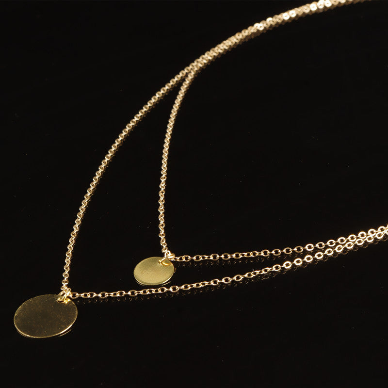 STREET SNAP SEQUINS DOUBLE NECKLACE