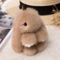 CUTE MINI REAL RABBIT FUR BUNNY CHARM