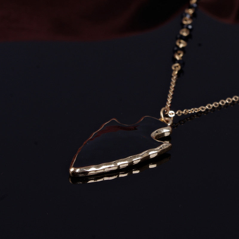 RETRO ARROW BEADS LONG NECKLACE