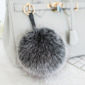 WHOLESALE FOX FUR POM POM KEYCHAINS