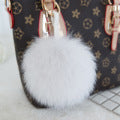 WHOLESALE FOX FUR POM POM KEYCHAINS