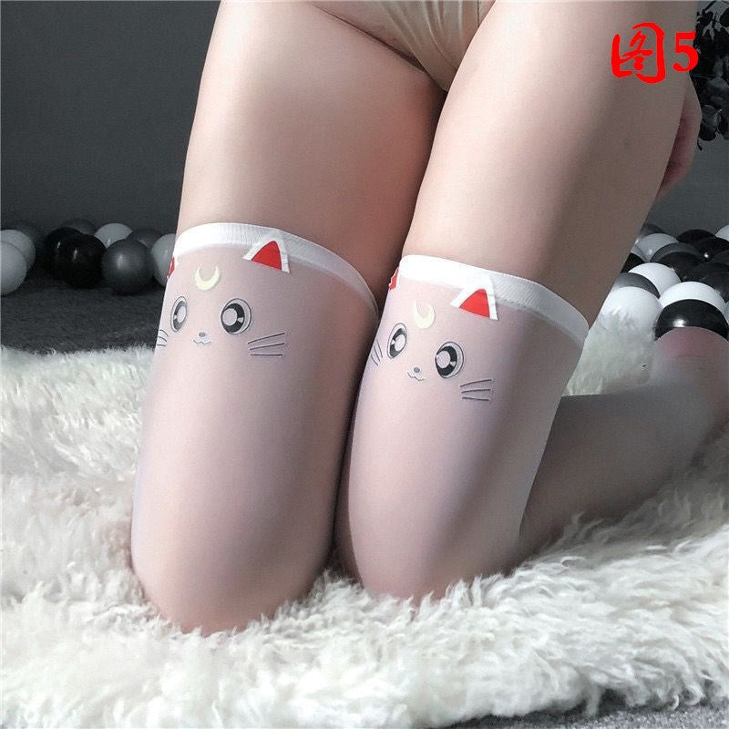 FASHION PANTYHOSE SAILOR MOON PUSSY FACE JAPANESE STOCKINGS