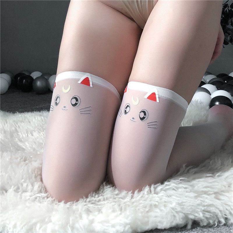 FASHION PANTYHOSE SAILOR MOON PUSSY FACE JAPANESE STOCKINGS