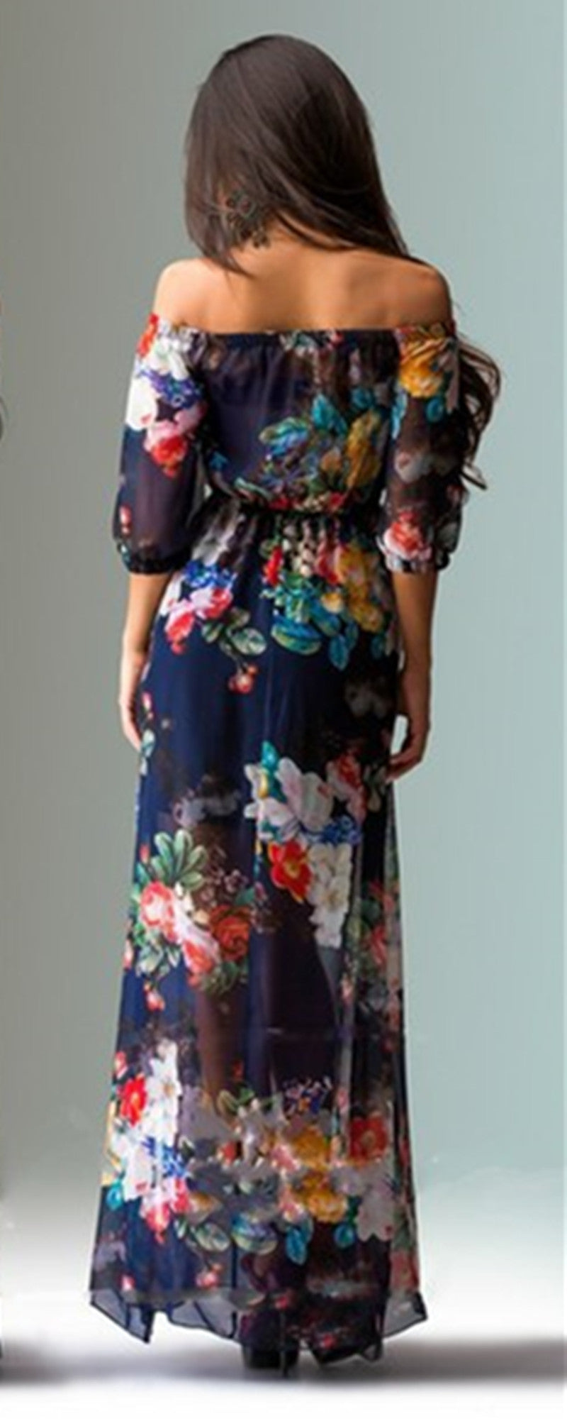 Irregular Pure Color Spaghetti Strap Long Loose Dress