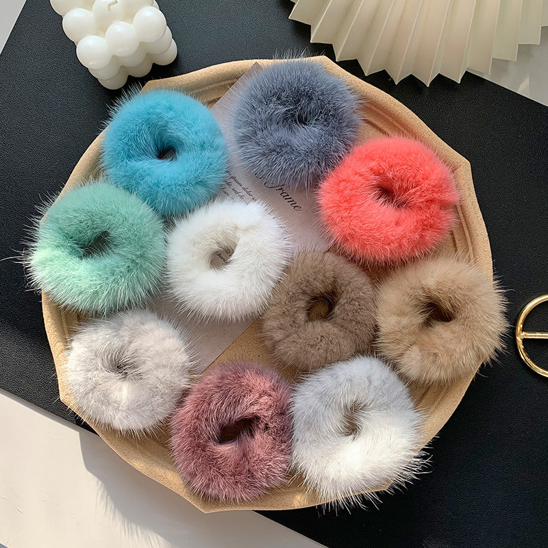 CUTE MINK FUR HAIRBAND - WINTER HAIR ACCESSORY