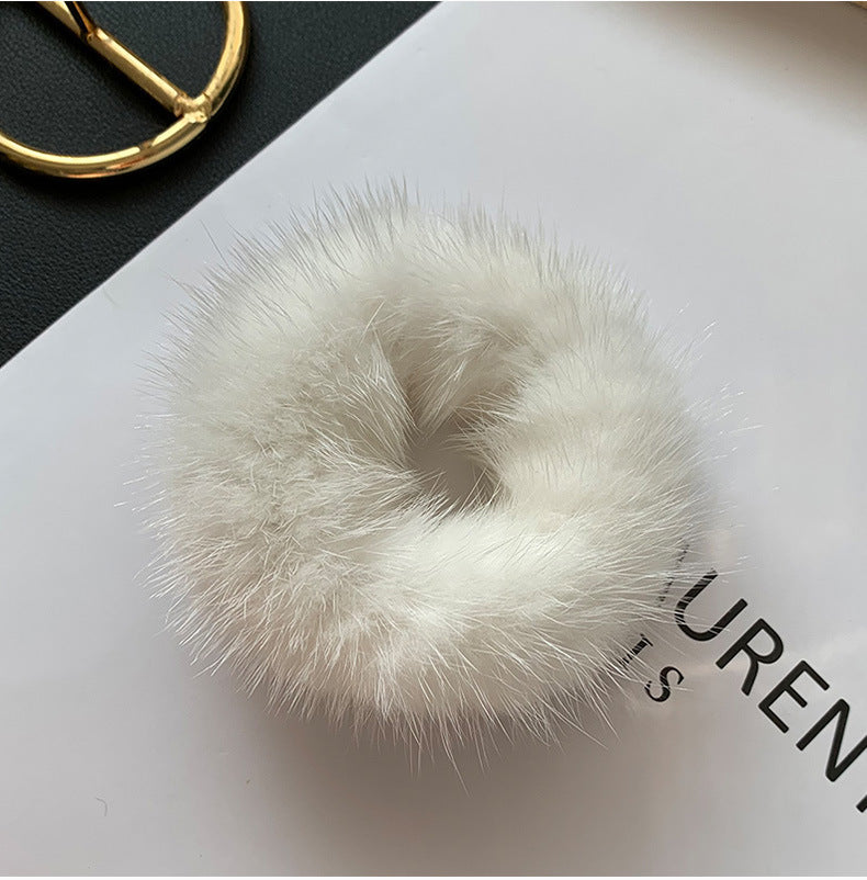 CUTE MINK FUR HAIRBAND - WINTER HAIR ACCESSORY
