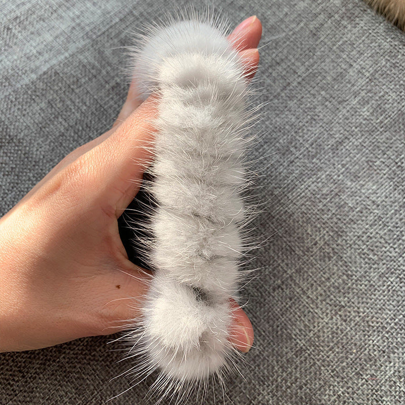 CUTE MINK FUR HAIRBAND - WINTER HAIR ACCESSORY