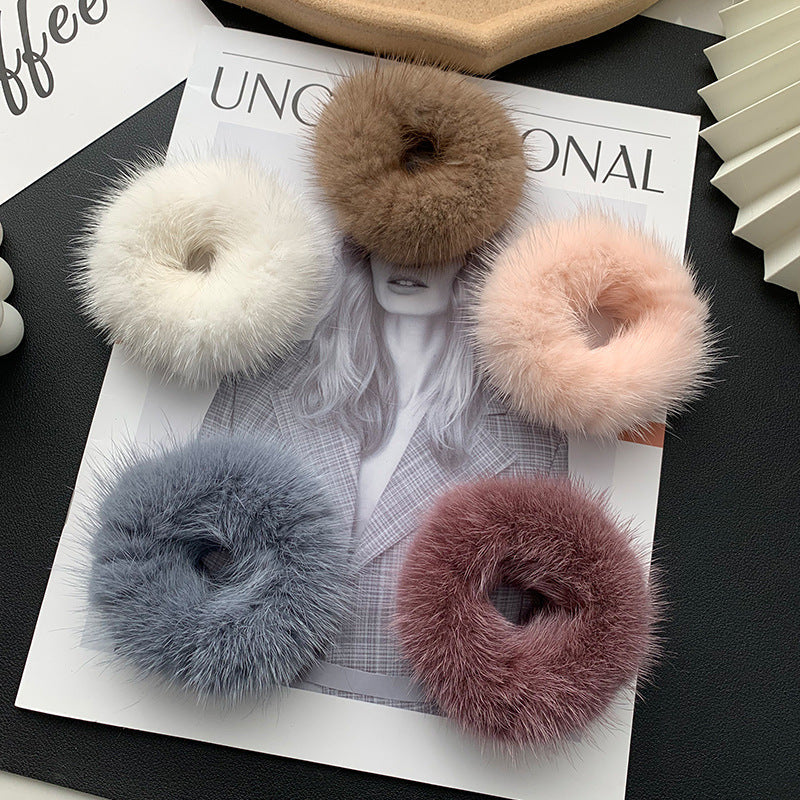 CUTE MINK FUR HAIRBAND - WINTER HAIR ACCESSORY