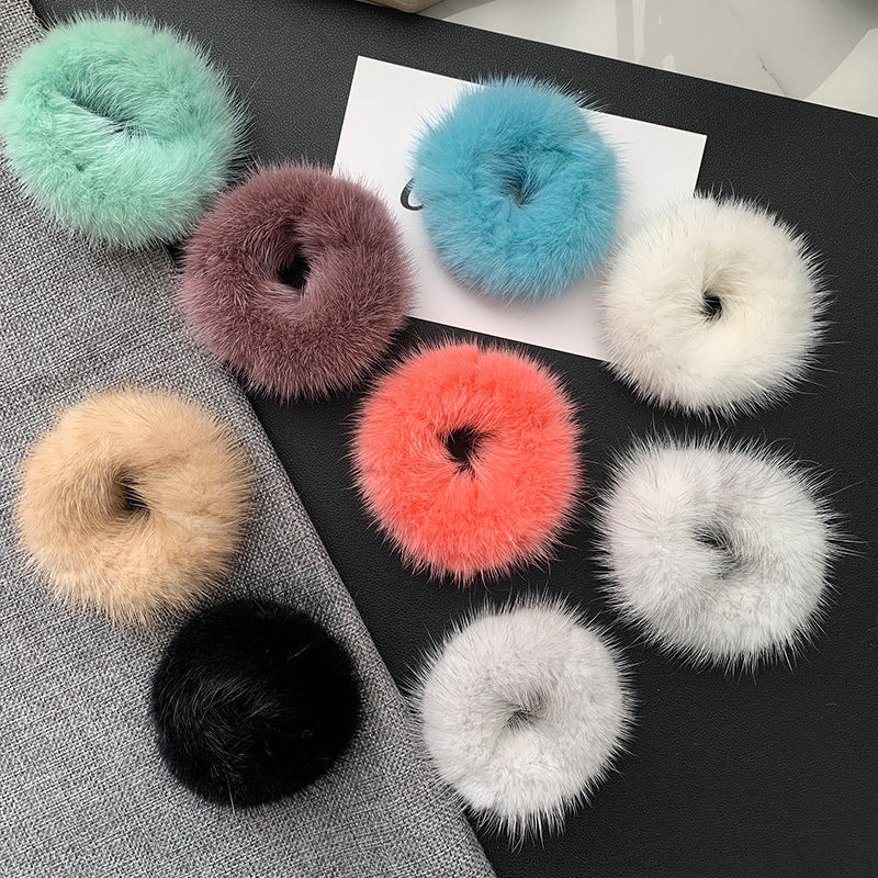 CUTE MINK FUR HAIRBAND - WINTER HAIR ACCESSORY