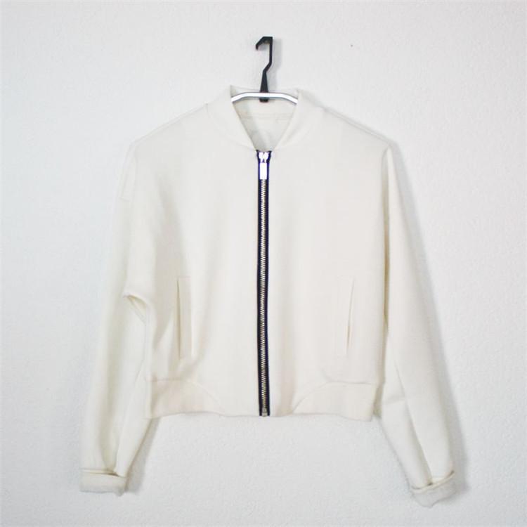 Free Shipping Clearence Print Scoop Zipper Sport Short Coat