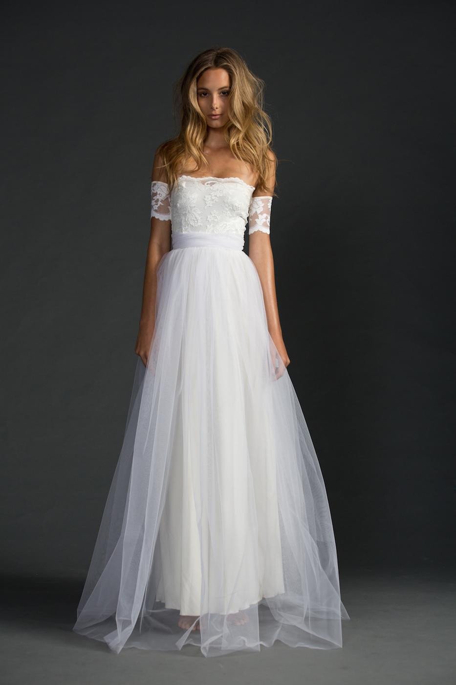 Off-shoulder Lace Pleated Bowknot Floor Grown Long Dress