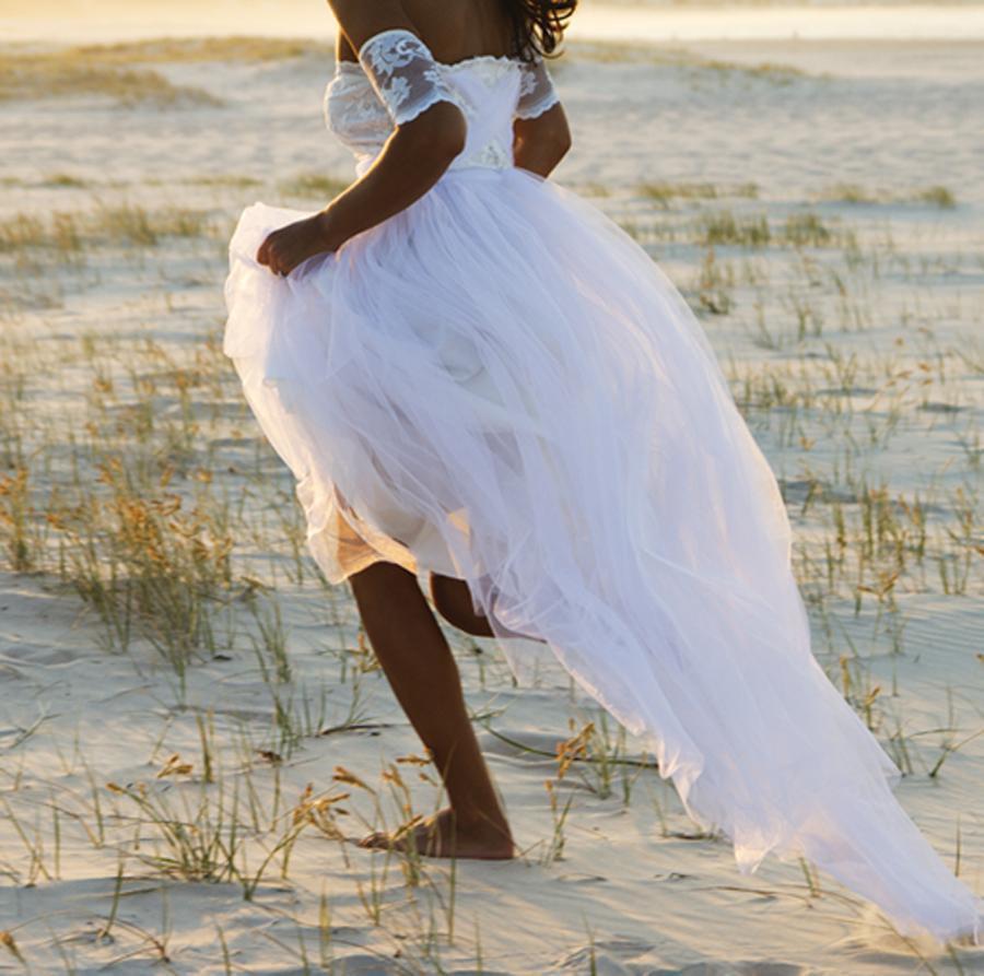 Off-shoulder Lace Pleated Bowknot Floor Grown Long Dress