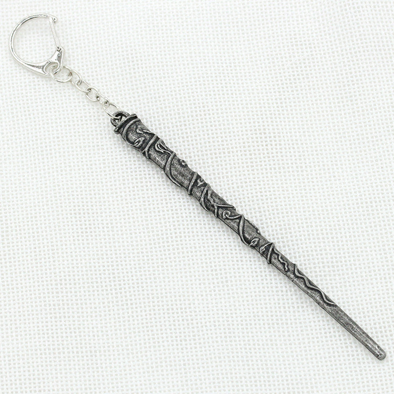 ALLOY ORNAMENT MAGIC WAND KEY RING