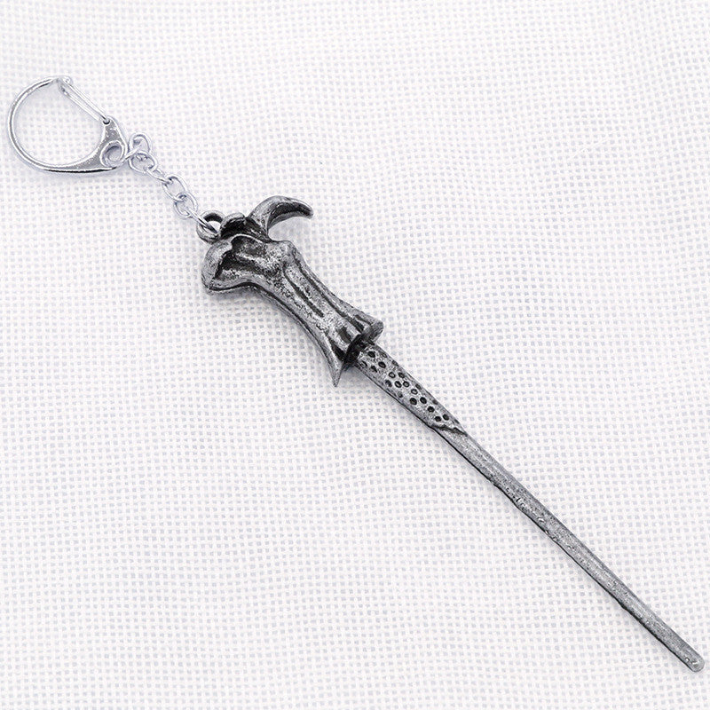 ALLOY ORNAMENT MAGIC WAND KEY RING