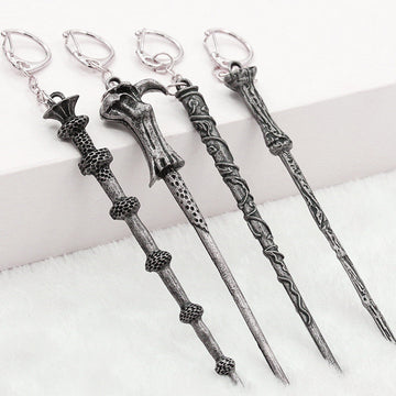 ALLOY ORNAMENT MAGIC WAND KEY RING