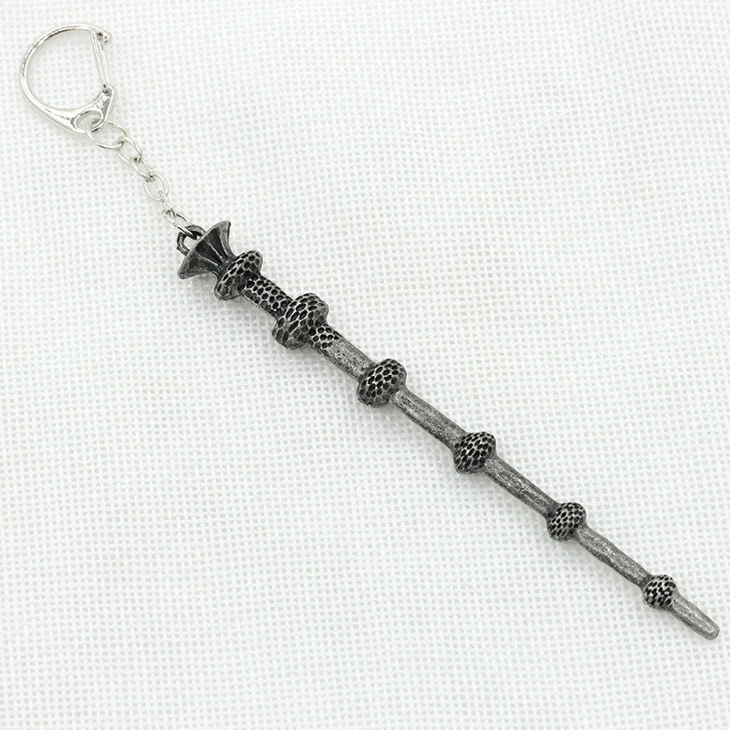ALLOY ORNAMENT MAGIC WAND KEY RING