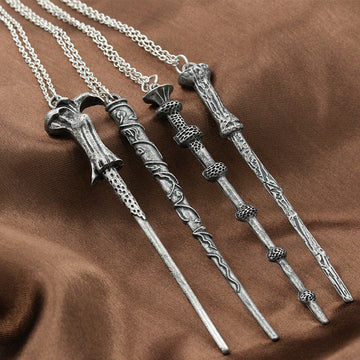 Alloy Ornament Magic Wand Necklace