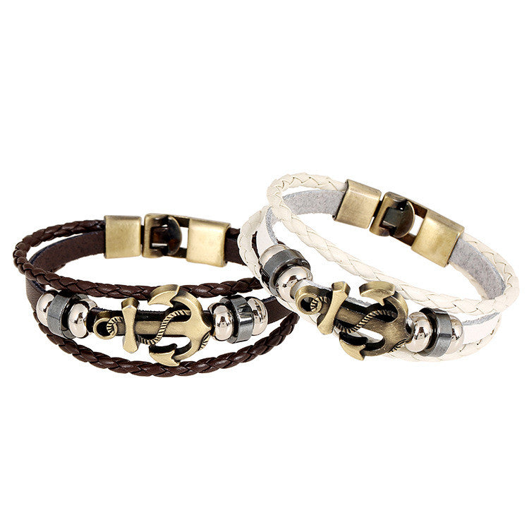 RETRO STYLE WOVEN MULTILAYER BEADED BRACELET