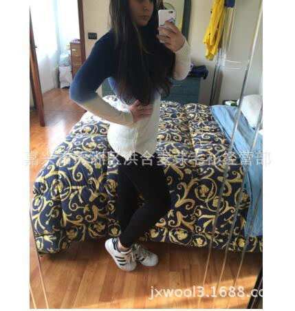 Gradient Color Pullover Retro Casual Sweater - Meet Yours Fashion - 3